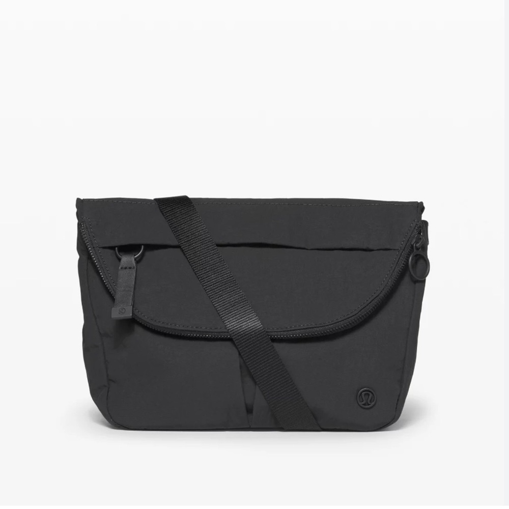 Lululemon Athletica Black Messenger Bag